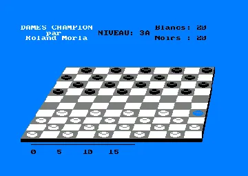 Dames (UK) (1984) screen shot game playing